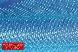 Plastica Szolár medencetakaró, 400 mic, 5 m széles, kék szín, méteráru, az ár m2-re vonatkozik