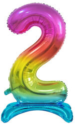 GoDan S. A Fólia lufi, 2, talpas, szivárványos, 74cm