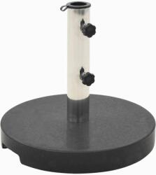 vidaXL Suport umbrelă de soare, negru, granit, 20 kg, rotund (45068)