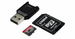 Kingston Canvas React Plus microSDXC 256GB C10/UHS-II/U3/V90/A1 (LGEM185B)