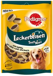 PEDIGREE 3x140g Pedigree Tasty Bites kutyasnack: Mini-falatok - sajt & marha