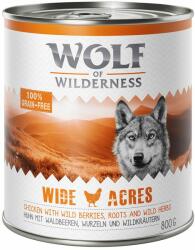 Wolf of Wilderness 6x800g Wolf of Wilderness nedves kutyatáp-Blue River hal