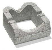 Wienerberger - Semmelrock Semmelrock Flori támfalelem szürke 27x31x13 cm (102171)