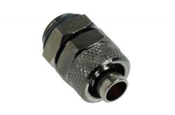  11 / 8mm (8x1, 5mm) szorítógyűrűs fitting G1 / 4 - fekete nikkel /62112/