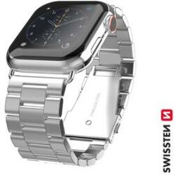 Swissten Apple Watch fém szíj, 38-40 mm, ezüst (46000302)