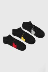 Ralph Lauren - Zokni (3 db) - fekete Univerzális méret - answear - 7 690 Ft