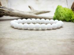 R. M. ékszer Hógolyó jáde ásvány karkötő (1349-RM-15)