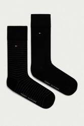Tommy Hilfiger zokni 2 pár fekete, férfi, 100001496 - fekete 39/42