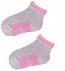  Yo! Baby pamut zokni 3-6 hó - szürke/rózsaszín - babyshopkaposvar