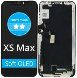 Apple iPhone XS Max - LCD Kijelző + Érintőüveg + Keret Soft OLED FixPremium
