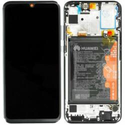 Huawei Honor 20e - LCD Kijelző + Érintőüveg + Keret + Akkumulátor (Midnight Black) - 02353QEL Genuine Service Pack, Midnight Black