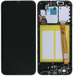 Samsung Galaxy A20e A202F - LCD Kijelző + Érintőüveg + Keret (Black) TFT, Black