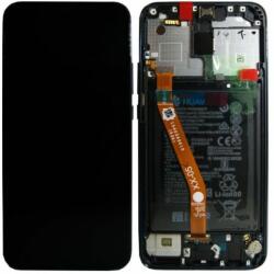 Huawei Mate 20 Lite - LCD Kijelző + Érintőüveg + Keret + Akkumulátor (Black) - 02352DKK, 02352GTW Genuine Service Pack, Black