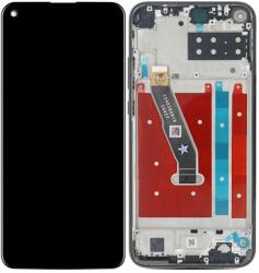 Huawei P40 Lite E - LCD Kijelző + Érintőüveg + Keret (Midnight Black) TFT, Midnight Black