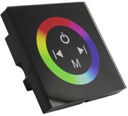 Optonica LED Szalag Dimmer RGB vezérlő / fali/ fekete üvegpanel, érintő vezérléssel AC6317 (AC6317)