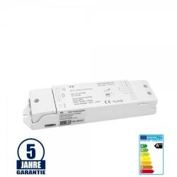 Optonica LED vezérlő V5; 12-24V DC; 5*5A, Max 25A; 300W/600W(12V/24V) (6366) - ledsziget