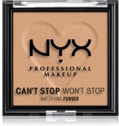 NYX Professional Makeup Can't Stop Won't Stop Mattifying Powder pudra matuire culoare 06 Tan 6 g