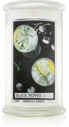 Kringle Candle Black Pepper & Gin lumânare parfumată 624 g