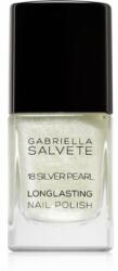 Gabriella Salvete Longlasting Enamel lac de unghii cu rezistenta indelungata cu particule stralucitoare culoare 18 Silver Pearl 11 ml