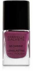 Gabriella Salvete Longlasting Enamel lac de unghii cu rezistenta indelungata lucios culoare 53 Carmine 11 ml