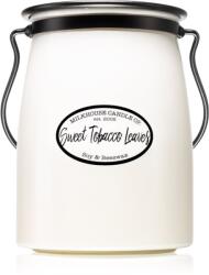 Milkhouse Candle Milkhouse Candle Co. Creamery Sweet Tobacco Leaves lumânare parfumată Butter Jar 624 g