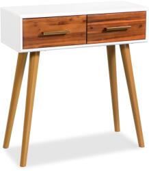 vidaXL Masă consolă din lemn masiv de acacia, 70 x 30 x 75 cm (245738) Comoda