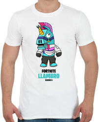 printfashion Llambro - Fortnite Season 6 - Férfi póló - Fehér (5357409)