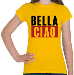 printfashion BELLA CIAO - fekete-piros - Női póló - Sárga (5355047)
