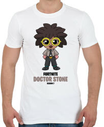 printfashion Doctor Stone - Fortnite Season 7 - Férfi póló - Fehér (5356068)