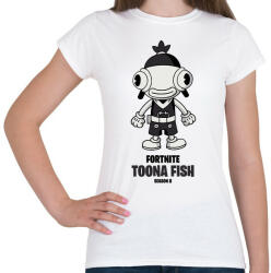 printfashion Toona Fish - Fortnite Season 8 - Női póló - Fehér (5357176)