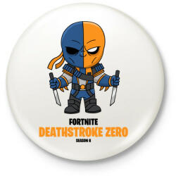 printfashion Deathstroke Zero - Fortnite Season 6 - Kitűző, hűtőmágnes - Fehér (5359512)