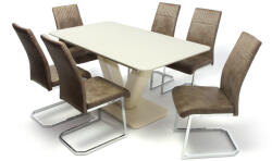  Hektor asztal Rio székkel- 6 személyes étkezőgarnitúra