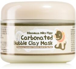 Elizavecca Milky Piggy Carbonated Bubble Clay Mask masca pentru curatare profunda pentru ten acneic 100 g Masca de fata
