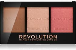Makeup Revolution Ultra Sculpt & Contour paleta pentru contur facial culoare Ultra Fair C01 11 g