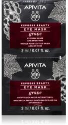 Apivita Express Beauty Grape masca pentru ochi cu efect de netezire 2 x 2 ml Masca de fata