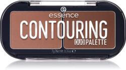 Essence CONTOURING DUO PALETTE Patela pentru conturul fetei culoare 20 Darker Skin 7 g