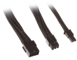 SilverStone Cablu prelungitor Silverstone 8-pini (6+2-pini) PCIe, 25cm, Black, PP07-PCIB