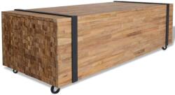 vidaXL Măsuță de cafea, 110x45x38 cm, lemn masiv de tec (326172) Masa de cafea