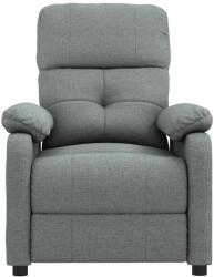 vidaXL Fotoliu de masaj, gri închis, material textil (289673)