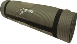 S-Sport Jóga szőnyeg / fitnesz szőnyeg, extra vastag, szürke (SS-0356) - sportjatekshop