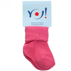 Yo! Baby pamut zokni - pink 6-9 hó - babyshopkaposvar