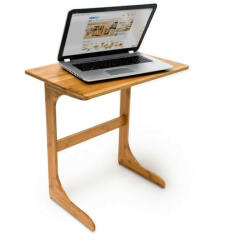  Bambusz számítógépasztal laptopasztal 62, 5x60x40 cm 10019022