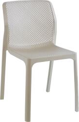 TEMPO KONDELA Rakásolható szék, szürkésbarna taupe/műanyag, LARKA