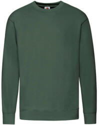 Fruit of the Loom Férfi pulóver hosszú ujjú Fruit of the Loom Lightweight Set-In Sweat - M, Sötétzöld