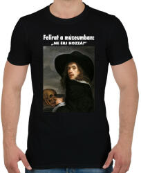 printfashion Ne érj hozzá! - Férfi póló - Fekete (5381694)