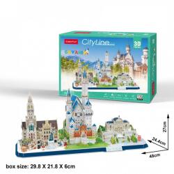 CubicFun 3D City Line - Bajorország 178 db-os (306-20267)