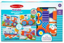 Melissa & Doug Járművek fa óriás puzzle (30133)