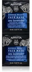 Apivita Express Beauty Sea Lavender mască pentru față cu efect de hidratare 2 x 8 ml