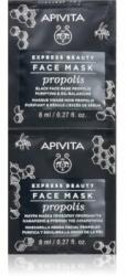 Apivita Express Beauty Propolis Masca neagra de curatare pentru ten gras 2 x 8 ml