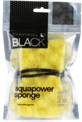 Suavipiel Burete de duș pentru bărbați, galbenă - Suavipiel Black Aqua Power Sponge